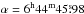 \hbox{$\alpha = 6^{\mathrm h}44^{\mathrm m}45\fs 98$}