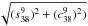 \hbox{$\sqrt{(s_{38}^9)^2+(c_{38}^9)^2)}$}