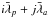 \hbox{$i\bar\lambda_p + j\bar\lambda_a$}