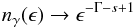 \appendix \setcounter{section}{1} \begin{eqnarray} \nga(\epsilon) \rightarrow \epsilon^{-\Gamma-s+1} \end{eqnarray}