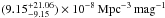 \hbox{$(9.15^{+21.06}_{-9.15})\times10^{-8}\,\mathrm{Mpc}^{-3}\,\mathrm{mag}^{-1}$}