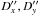 \hbox{$D_x^{\prime\prime}, D_y^{\prime\prime}$}