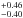 \hbox{$^{+0.46}_{-0.40}$}