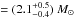 \hbox{$\,= (2.1_{-0.4}^{+0.5})~M_\odot$}