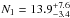 \hbox{$N_1 = 13.9_{-3.4}^{+7.6}$}