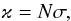 \begin{equation} \varkappa=N\sigma, \label{eq: cond_opacity} \end{equation}