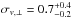 \hbox{$\sigma_{v,\perp}=0.7^{+0.4}_{-0.2}$}