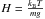 \hbox{$H=\frac{k_{\rm B}T}{mg}$}