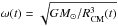 \hbox{$\omega(t)=\sqrt{GM_{\odot}/R_{\rm CM}^3(t)}$}