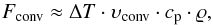 \begin{equation} F_{\mathrm{conv}}\approx \Delta T\cdot \vel_{\mathrm{conv}}\cdot c_{\rm p} \cdot \varrho , \end{equation}