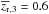 \hbox{$\overline{z_{\rm r}}_{,3} = 0.6$}