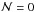 \hbox{$\mathcal{N} = 0$}