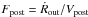 \hbox{${F_{\rm post} = \dot R_{\rm out}/V_{\rm post}}$}