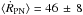 \hbox{${\langle\dot{R}_{\rm PN}\rangle = 46\,\pm\, 8}$}