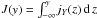 \hbox{$J(y) = \int_{-\infty}^y\!j_Y(z)\,\dif\,z$}