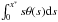 \hbox{$\int_0^{x^*}s\theta(s){\rm d}s$}