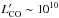 \hbox{$L'_{\rm CO} \sim10^{10}$}