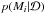 \hbox{$p(M_i|\data)$}
