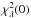 \hbox{$\chi_{\lambda}^2(0)$}