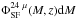 \hbox{$\Phi_{\rm SF}^{24~\mu}({M},z){\rm d}{M}$}