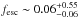 \hbox{$f_{\mathrm{esc}}\sim0.06^{+0.55}_{-0.06}$}