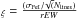 \hbox{$_{\xi}=\frac{(\sigma_{\rm FeI}/\!\sqrt(N_{\rm lines})}{rEW}$}