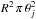 \hbox{$ R^2\, \pi\, \theta_j^2$}