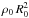 \hbox{$\rho_0\, R_0^2$}