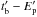 \hbox{$t'_{\rm b}-E'_{\rm p}$}