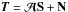 \hbox{${\Tb} = \Ab \Sb + \Nb$}