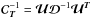 \hbox{${\Cb}_{\Tb}^{-1} = \Ub {\Db}^{-1} {\Ub}^{\Tb}$}