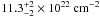 \hbox{$\rm 11.3^{+2}_{-2} \times 10^{22}~cm^{-2}$}