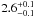 \hbox{$2.6^{+0.1}_{-0.1}$}