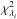 \hbox{$\chi_{\lambda_i}^2$}