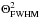 \hbox{$\Theta_{\mbox{\sc fwhm}}^2$}