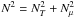 \hbox{$N^2=N_{T}^{2}+N_{\mu}^{2}$}