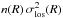 \hbox{$n(R) \, \slos^2(R)$}