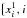 \hbox{$\big\{ x_{i}^{1},i$}