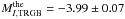 \hbox{$M^{\rm the}_{I,\rm TRGB}=-3.99\pm 0.07$}