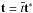 \hbox{$\vec{t}=\overline{t}\vec{t}^{*}$}