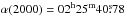 \hbox{$\alpha(2000) = 02^{\rm h}25^{\rm m}40\fs78$}