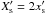 \hbox{$X_{\rm s}'=2x'_{\rm s}$}