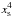 \hbox{$x_{\rm s}^4$}