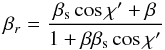 \appendix \setcounter{section}{1} \begin{eqnarray} \beta_{r}=\frac{\beta_{\rm s} \cos\chi'+\beta}{1+\beta\beta_{\rm s} \cos\chi'} \end{eqnarray}