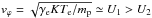 \hbox{$v_{\varphi }=\sqrt{\gamma _{\rm e}KT_{{\rm e}}/m_{\rm p}}\simeq U_{1}>U_{2}$}