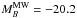 \hbox{$M_{B}^{\rm MW}=-20.2$}