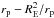 \hbox{$r_{\rm p} - R_{\rm E}^{2}/r_{\rm p}$}