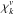 \hbox{$\chi_k^{v}$}
