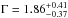 \hbox{$\Gamma=1.86^{+0.41}_{-0.37}$}