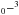 \hbox{$_{0}{-}^3$}